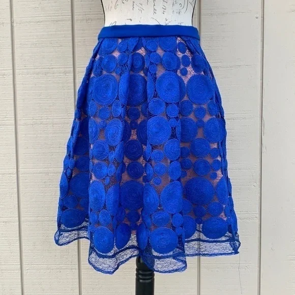 EVA Franco for Anthropologie Albastru Circle Skirt